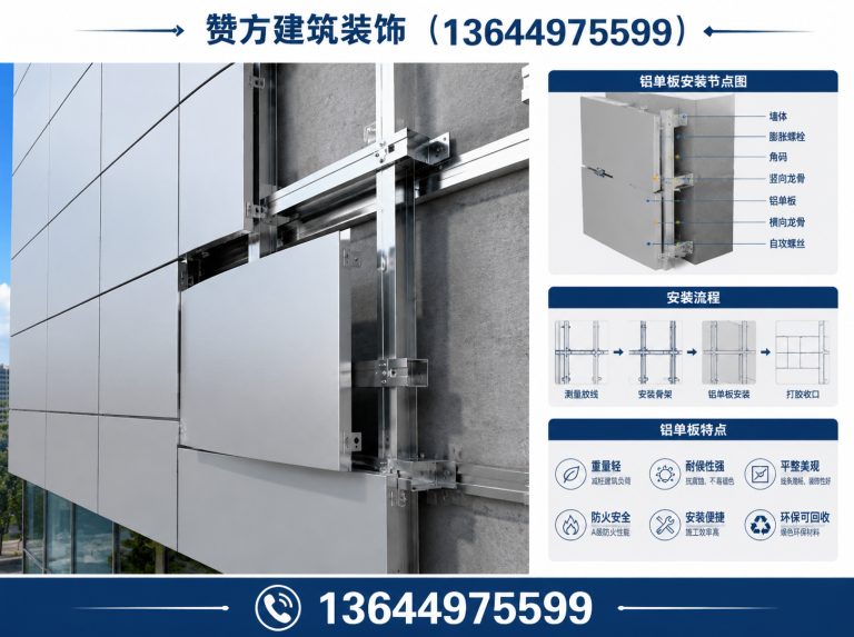 和平区金属幕墙施工展示图